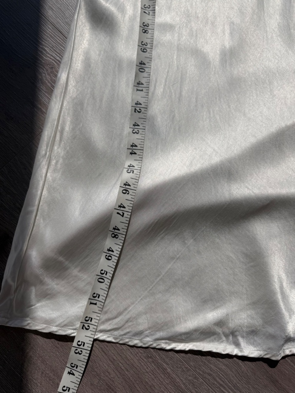 ENZA COSTA Satin Tank Dress in Cloud 1 S - Picture 14 of 15